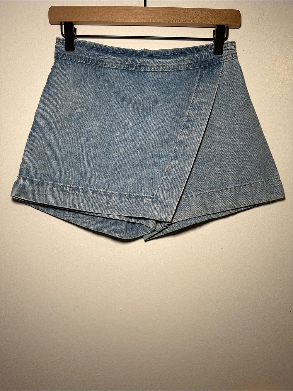 Wrap Denim Skort - Picture 3 of 6